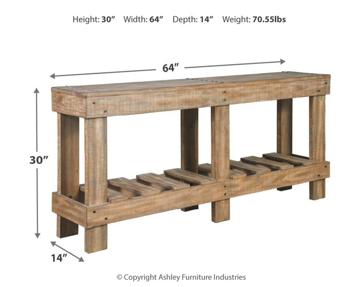 Susandeer - Brown - Console Sofa Table by Signature Design by Ashley® | Bel Furniture