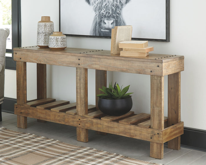 Susandeer - Brown - Console Sofa Table by Signature Design by Ashley® | Bel Furniture