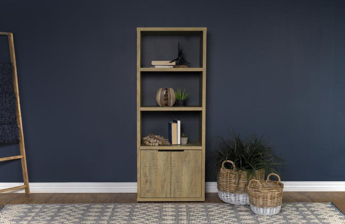 Tabby - 3-Shelf Engineered Wood Media Tower - Mango
