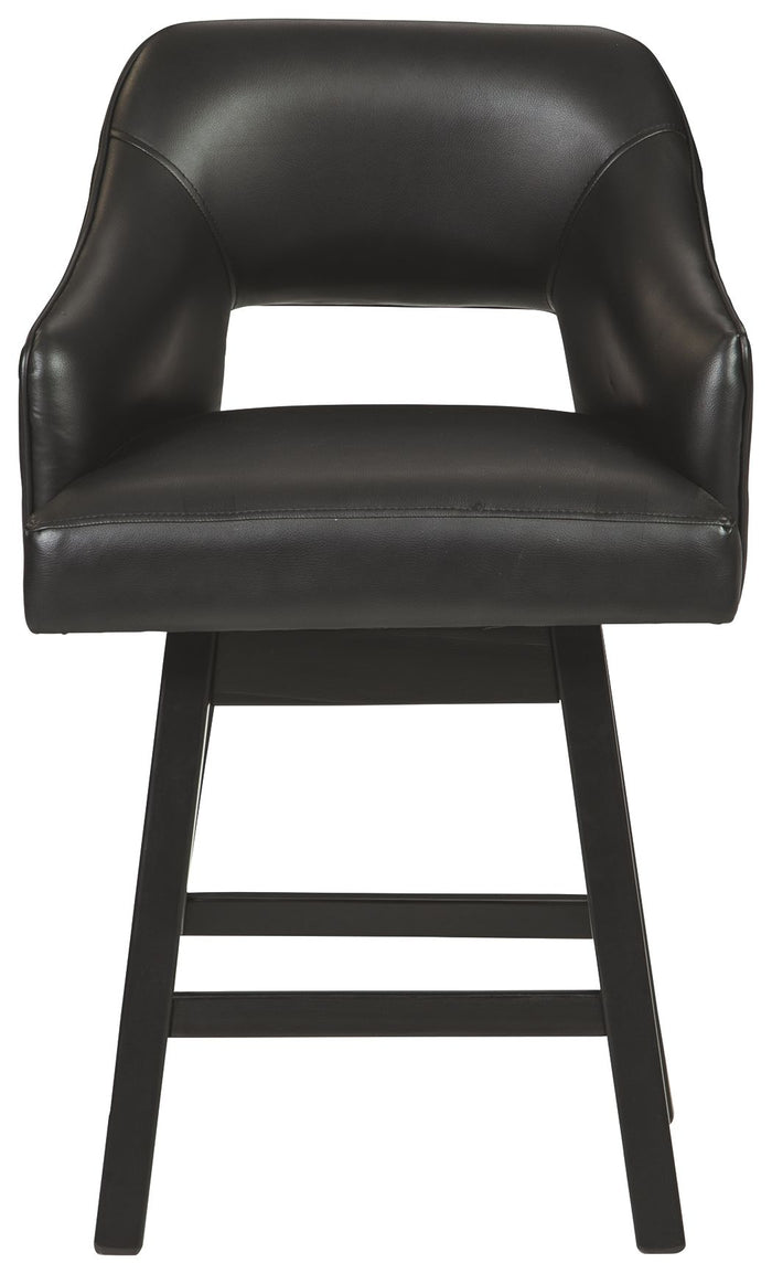 Tallenger - Upholstered Swivel Barstool (Set of 2) by Signature Design by Ashley® | Bel Furniture