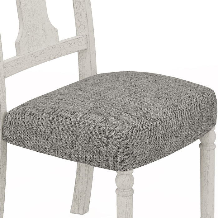 Tannen - Dining Side Chair (Set of 2) - White And Gray by Lilola Home | Bel Furniture