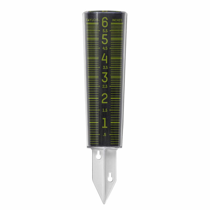 Taylor ClearVu 6" Glow in the Dark Rain/Sprinkler Gauge