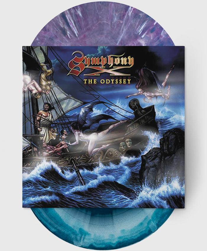 2xLP Purple Marble and Sea Blue Swirl