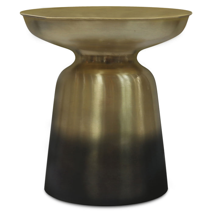 Toby - Metal Accent Table - Gold / Black Ombre by Simpli-Home | Bel Furniture