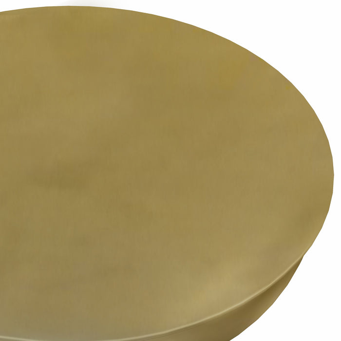 Toby - Metal Accent Table - Gold / Black Ombre by Simpli-Home | Bel Furniture