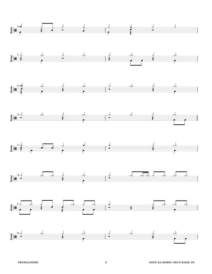 Printed Drum Book, Digital Drum Book
