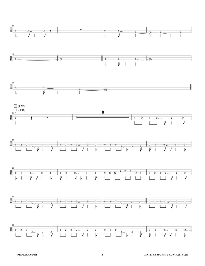 Printed Bass Book, Digital Bass Book