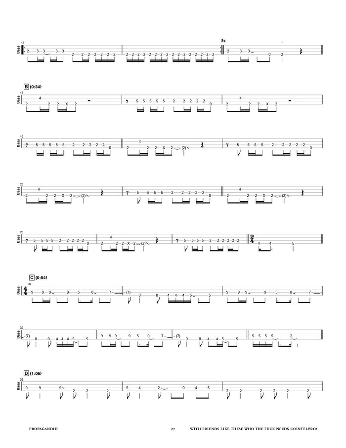 Printed Bass Book, Digital Bass Book
