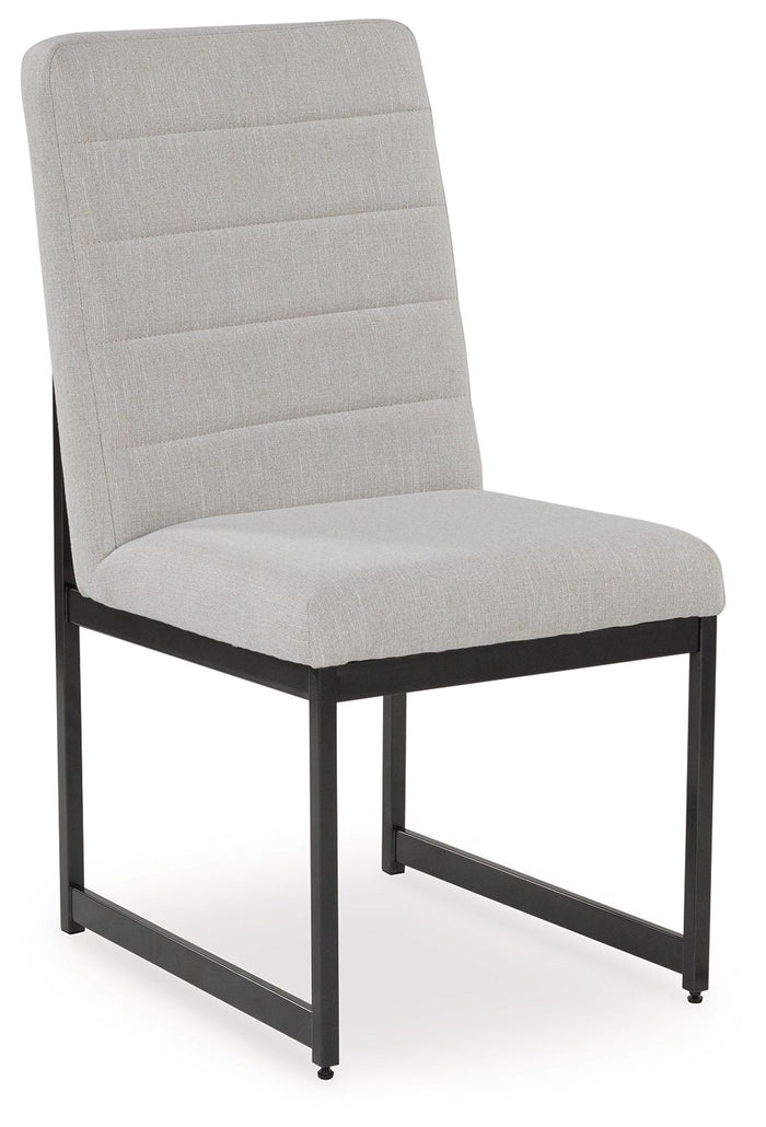 Tomtyn - Light Brown - Dining Upholstered Side Chair (Set of 2) by Signature Design by Ashley® | Bel Furniture