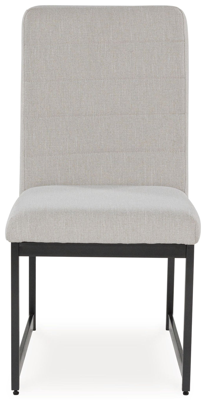 Tomtyn - Light Brown - Dining Upholstered Side Chair (Set of 2) by Signature Design by Ashley® | Bel Furniture