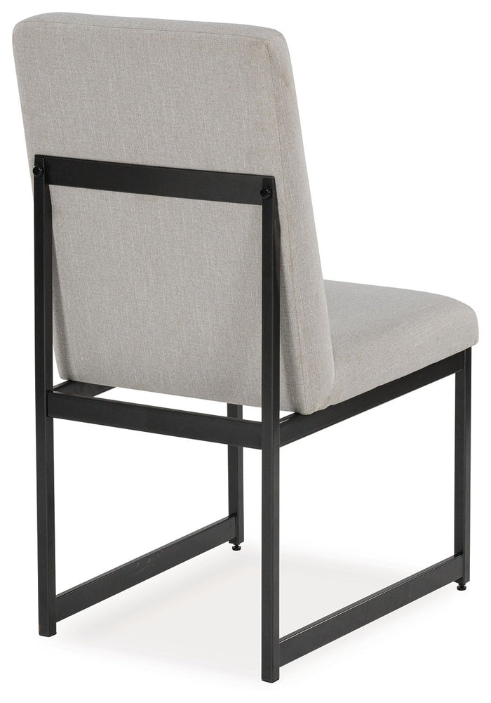 Tomtyn - Light Brown - Dining Upholstered Side Chair (Set of 2) by Signature Design by Ashley® | Bel Furniture