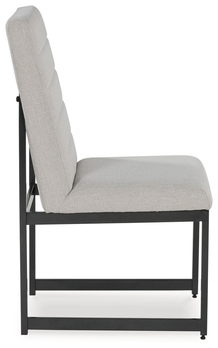 Tomtyn - Light Brown - Dining Upholstered Side Chair (Set of 2) by Signature Design by Ashley® | Bel Furniture