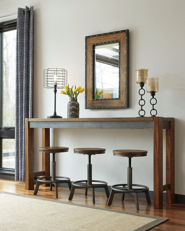 Torjin - Long Counter Table - Dark Brown - view 3