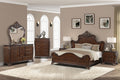 Traditional 2-Drawer Nightstand in Cherry Brown