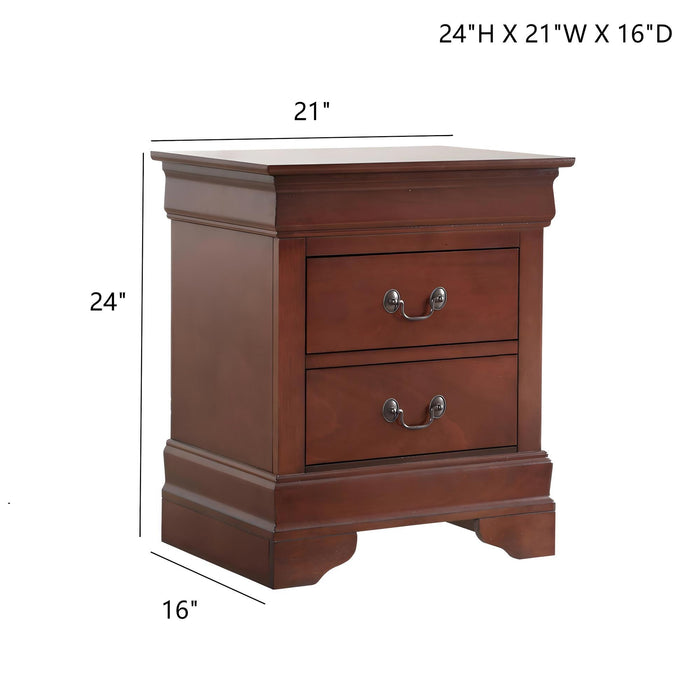 Traditional Style Bedroom Accent Nightstand - view 3