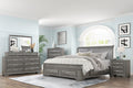 Transitional Gray 2-Drawer Nightstand (Smoky Gray)