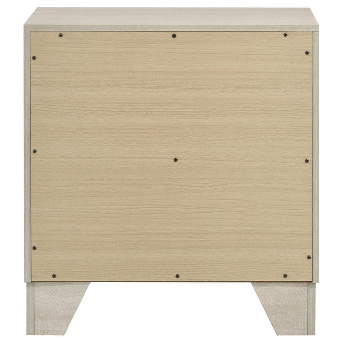 Trenton - 2-Drawer Nightstand Bedside Table - Rustic Cream