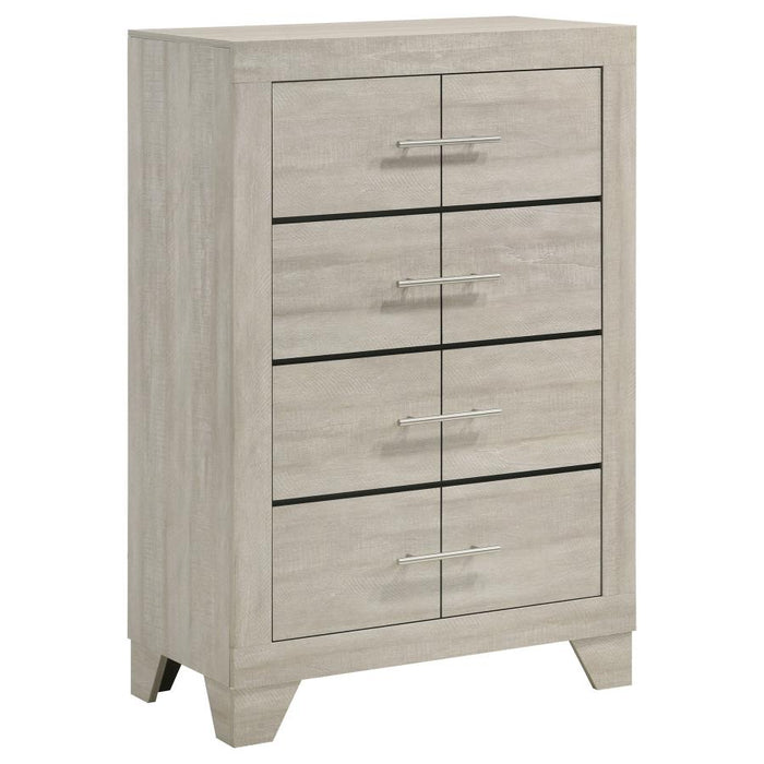 Trenton 4-Drawer Bedroom Chest Of Drawers Rustic Cream