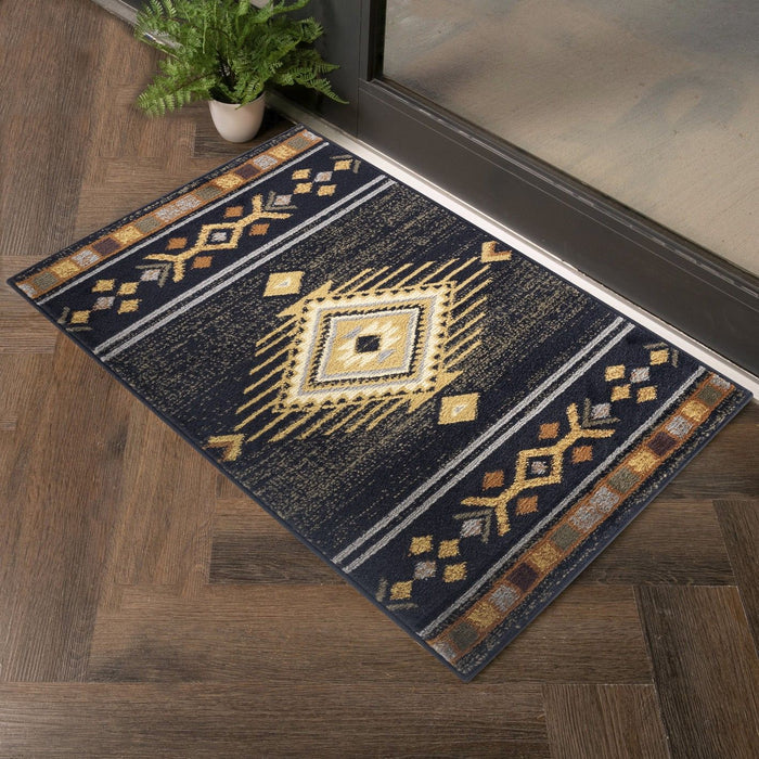 Tribes - 7'10" X 10'3" Southwest Area Rug - Black - view 6