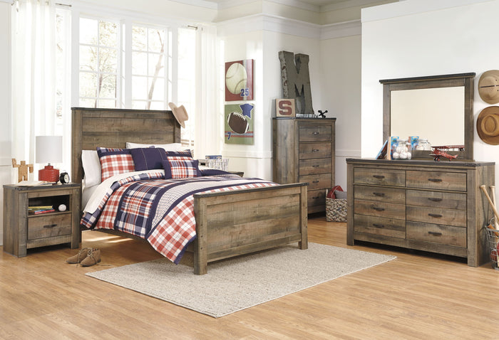 Trinell - Five Drawer Chest - Brown - view 4