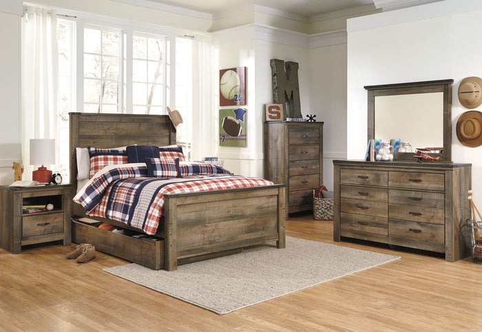 Trinell - Five Drawer Chest - Brown - view 7