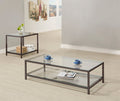 Black / 2 Pc. Coffee Table, End Table