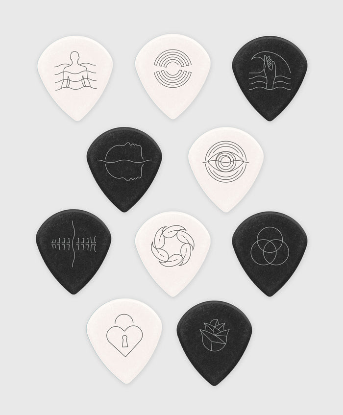 10 Custom Dunlop Jazz iii Picks