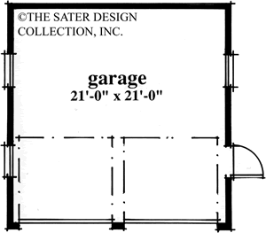 Two Car Garage Floor Plan-#6702