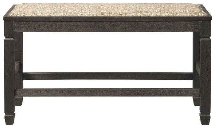 Tyler Creek - Antique Black - DBL Counter UPH Bench by Signature Design by Ashley® | Bel Furniture