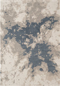 .Uma Blue Power-Loomed Area Rug 6' 6" x 9' 0"
