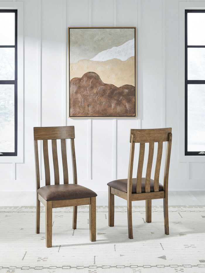 Urbinforte - Dining Upholstered Side Chair (Set of 2) - Light Brown - view 4