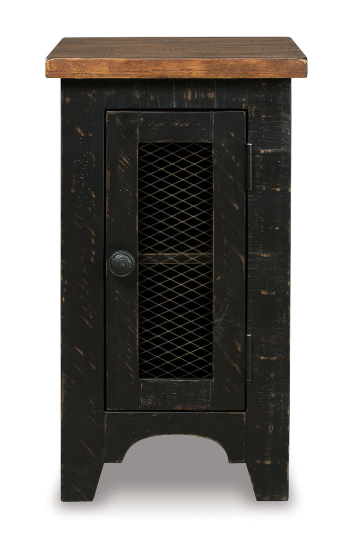 Valebeck - Chair Side End Table - Black / Brown - view 5