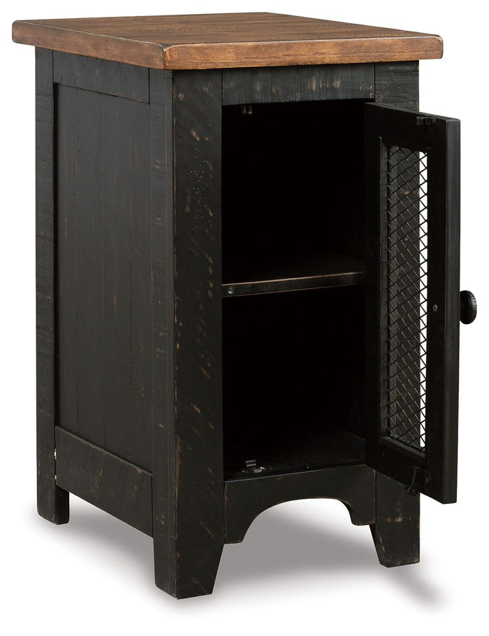 Valebeck - Chair Side End Table - Black / Brown - view 6