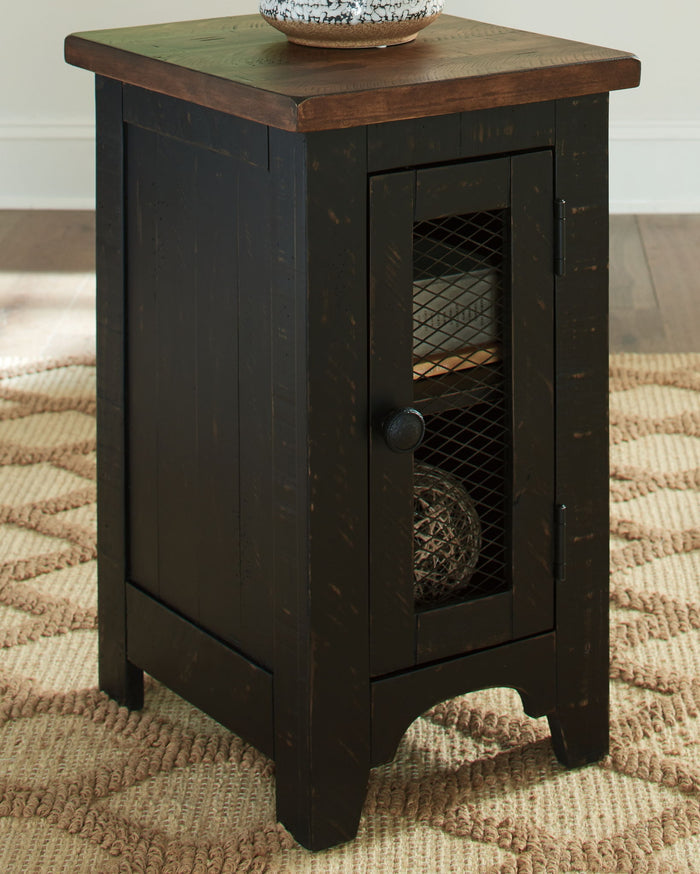 Valebeck - Chair Side End Table - Black / Brown - view 7