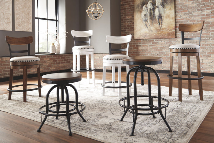 Valebeck - Full Back Swivel Stool by Signature Design by Ashley® | Bel Furniture