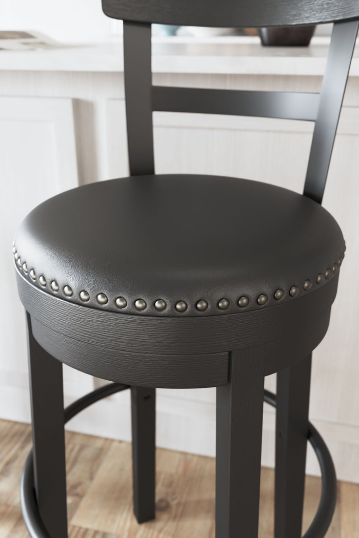 Valebeck - Tall Upholstered Swivel Barstool by Signature Design by Ashley® | Bel Furniture