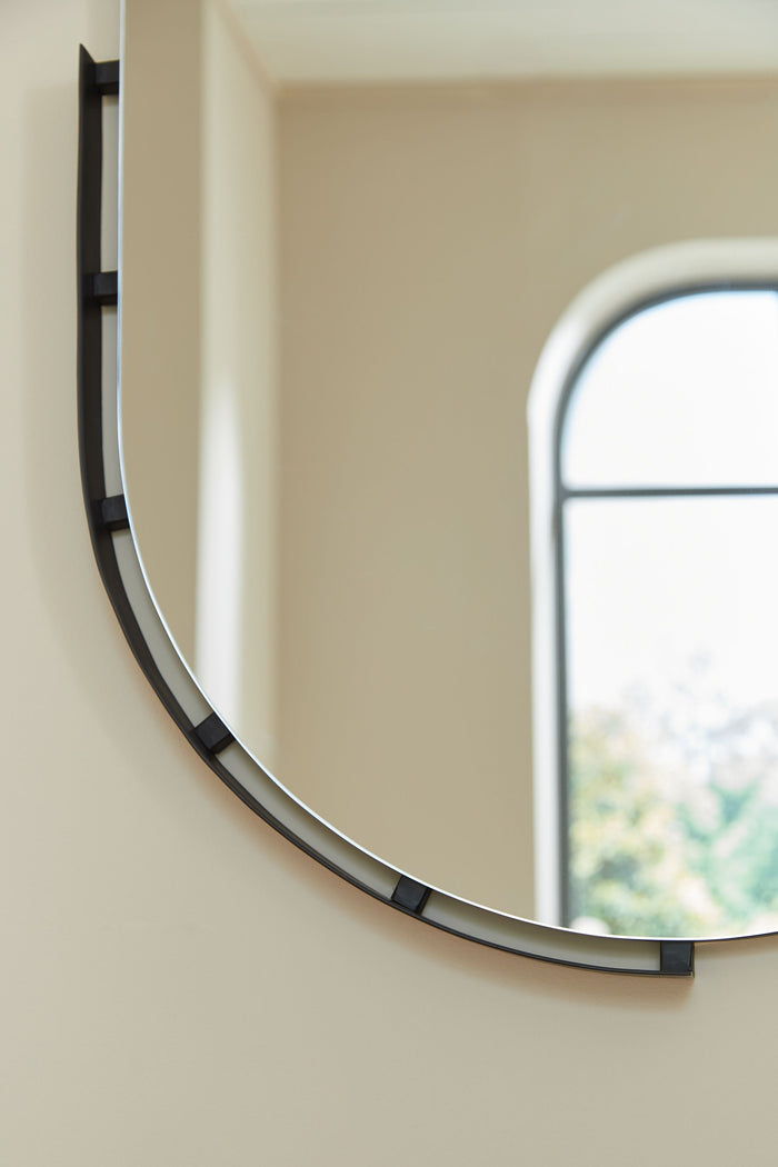 Valkings - Black - Accent Mirror by Signature Design by Ashley® | Bel Furniture