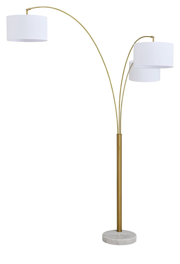 Valo Metal Arc Lamp Gold Finish