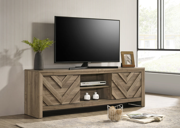 Valor TV Stand-Light Brown