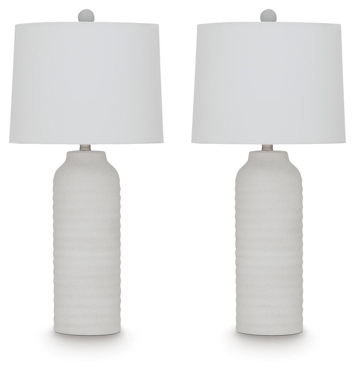 Vauville Poly Table Lamp (Set of 2) White