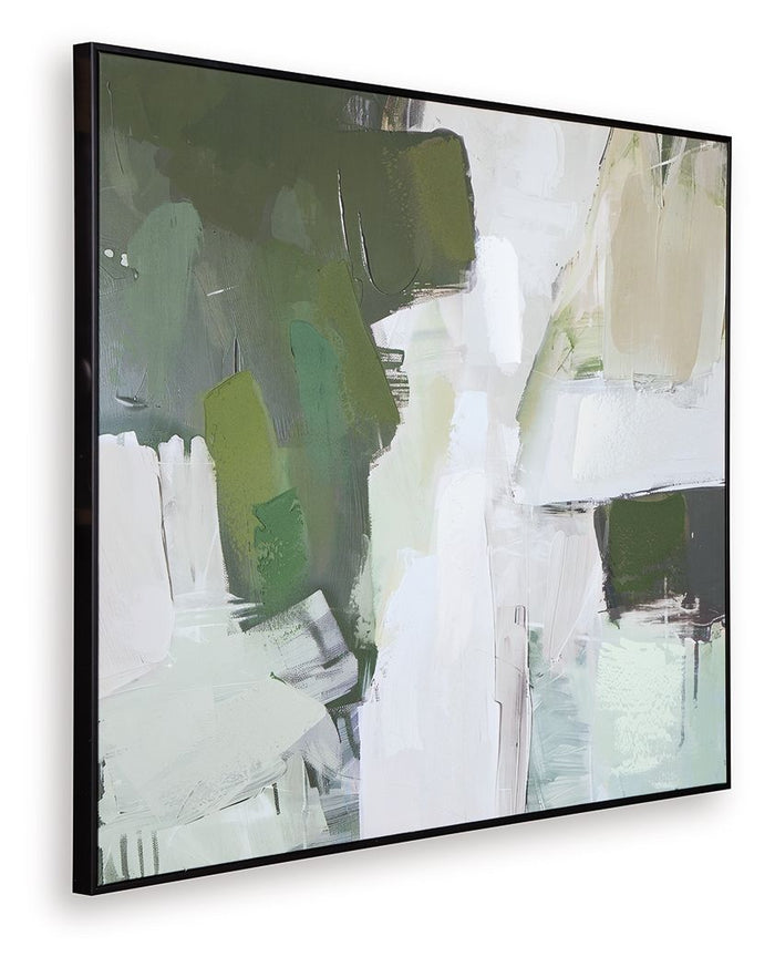 Vinick - Green / Gray / White - Wall Art by Signature Design by Ashley® | Bel Furniture