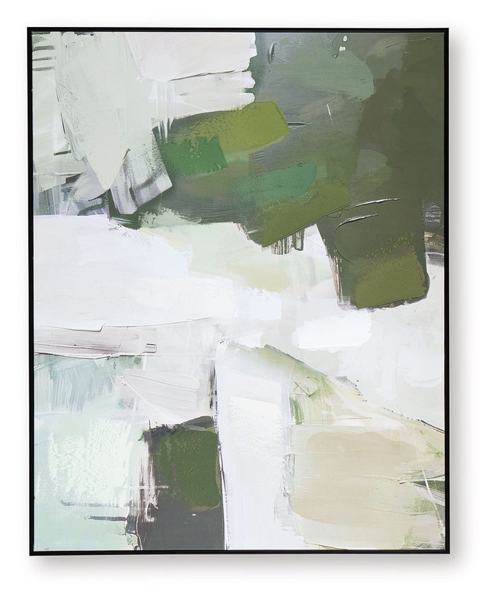 Vinick - Green / Gray / White - Wall Art by Signature Design by Ashley® | Bel Furniture