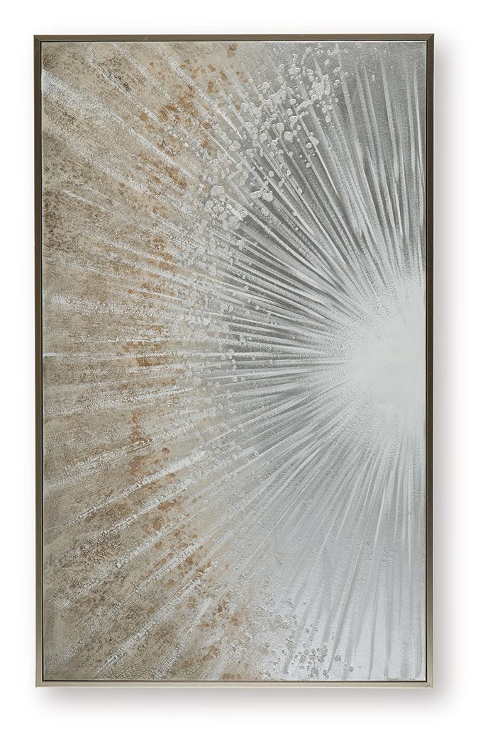 Waldard - Wall Art - Gray / Taupe / White - view 2