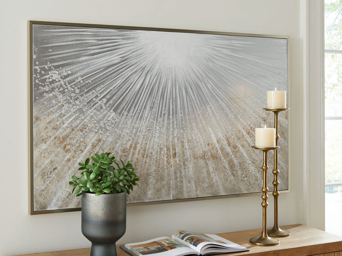 Waldard - Wall Art - Gray / Taupe / White - view 6