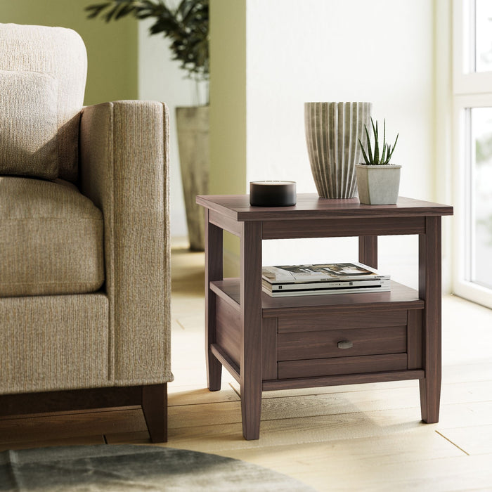 Warm Shaker - End Table - Warm Walnut Brown - view 2