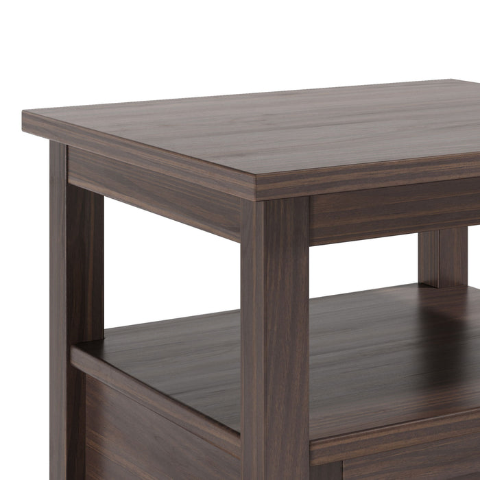 Warm Shaker - End Table - Warm Walnut Brown by Simpli-Home | Bel Furniture