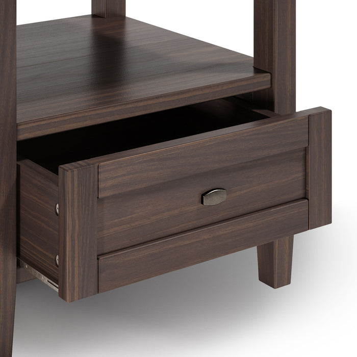Warm Shaker - End Table - Warm Walnut Brown by Simpli-Home | Bel Furniture