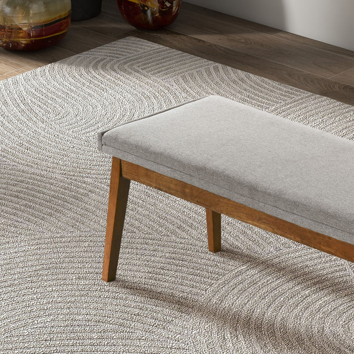 Warren - Bench - Ash Gray by Ashcroft Furniture | Bel Furniture
