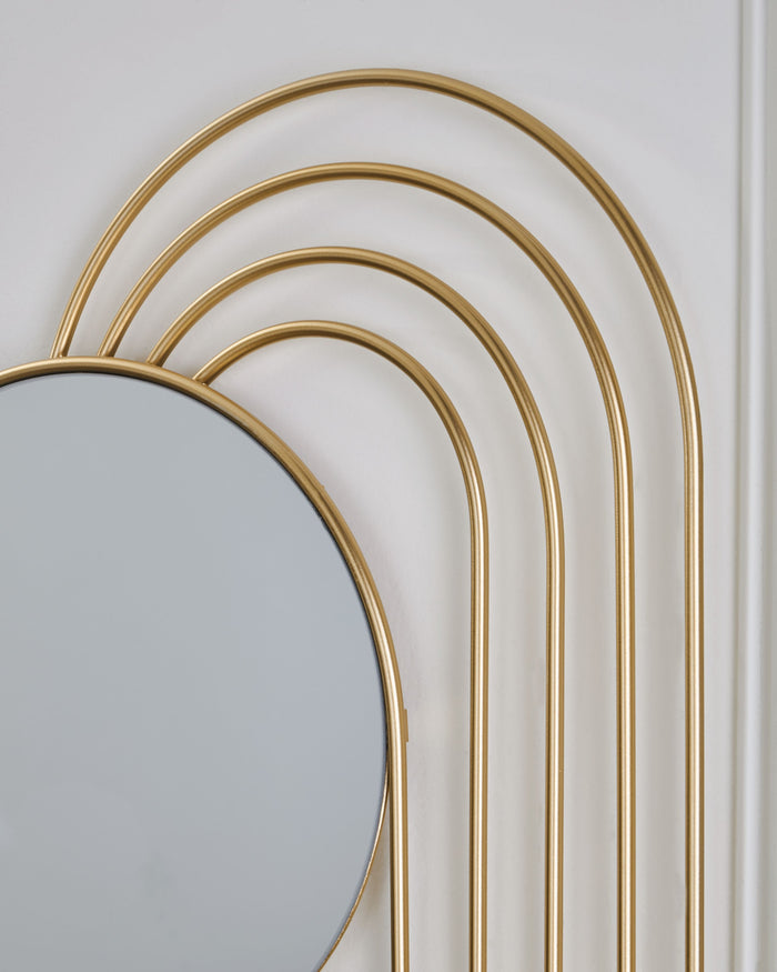 Warrenley - Gold Finish - Accent Mirror by Signature Design by Ashley® | Bel Furniture