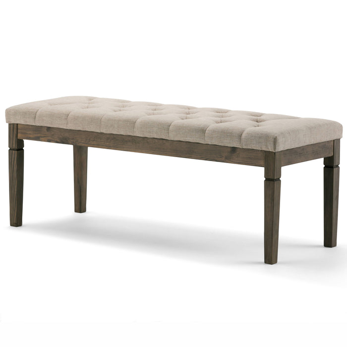 Waverly - Upholstered Tufted Ottoman Bench - view 2